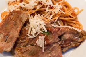 Saltimbocca mit Spaghetti