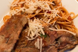 Saltimbocca mit Spaghetti